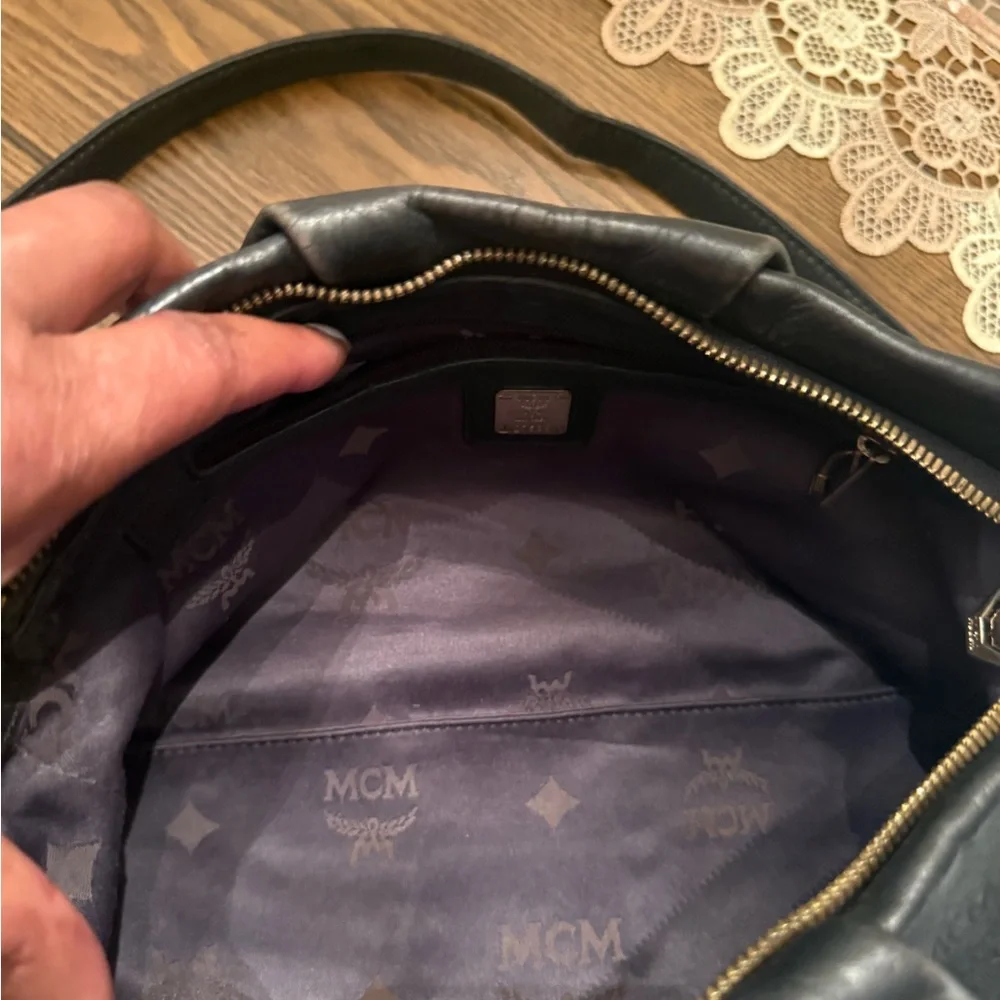 MCM Black Leather Crossbody - Picture 6 of 14